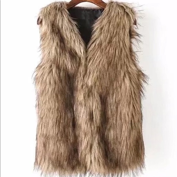 old navy fur vest